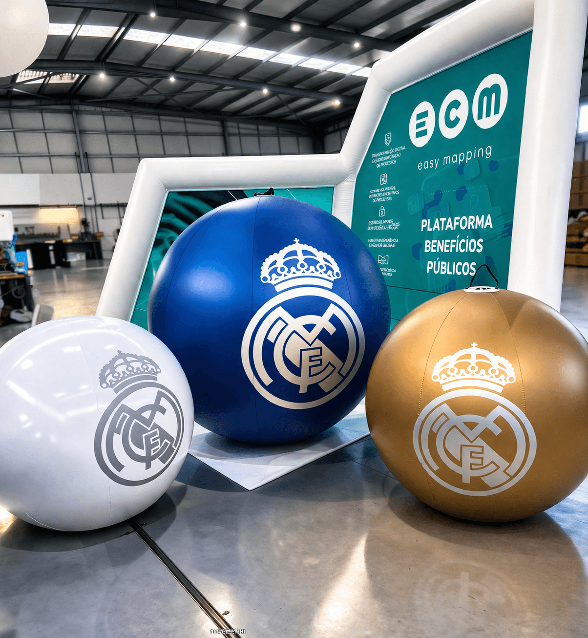 Tiendas del Real Madrid - Exhibición de esferas inflables ECM.png